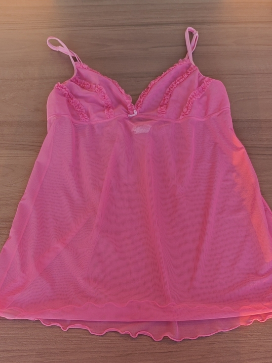 Jessica Other - Vintage JESSICA Pink Sheer Mesh Babydoll Lingerie